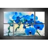 Többrészes Kék Orchidea poszter 041 - (választható formák)