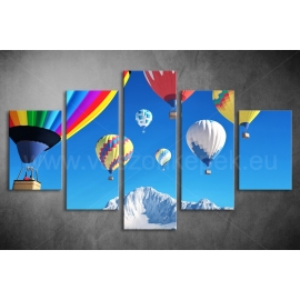 Többrészes Hőlégballonok poszter 026 - (választható formák)