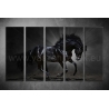 Többrészes Fekete Ló poszter 026 - (választható formák)