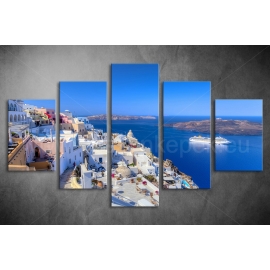 Többrészes Santorini poszter 019 - (választható formák)